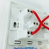 Bộ công tắc trung gian đơn 6 cực chuẩn vuông màu trắng Simon 50 51026B