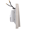 Công tắc đôi 1 chiều 2 cực có đèn Led đế vuông màu Sâm banh Simon i7 701023-46