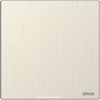 Công tắc 1 hạt 1 chiều (16AX 250V) (Metal) màu Satin Gold Simon M7 661011M-2C