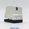Hạt công tắc đơn 2 chiều có dải phản quang cỡ S màu Đen Simon H32-12