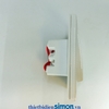 Bộ công tắc trung gian đơn 6 cực chuẩn vuông màu trắng Simon 50 51026B