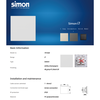 Công tắc trung gian đơn mặt đế vuông màu sâm panh Simon i7 701026-46