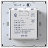 Đèn LED chân báo vuông ánh sáng vàng khung xám Simon i7 70E732-61