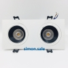Khung đôi Đèn LED COB chiếu điểm hình vuông đầu phẳng Simon N0424-0280