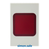 Hạt đèn báo có LED màu đỏ lắp đế chữ nhật màu sâm banh Simon H602-52