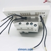 Module Công tắc ba 1 chiều vuông có đèn LED Simon Series E6 721033