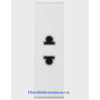 Ổ cắm đơn 2 chấu size S màu trắng Simon K9 K9412S