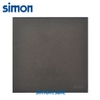 Mặt che trơn lắp đế vuông âm tường cao cấp màu xám Simon E6 721000-61
