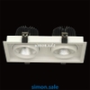 Đèn LED vuông đôi chiếu điểm Spotlight 2x9W 3000K 15° Simon N64C4-0028