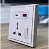 Ổ cắm đa năng kèm công tắc sạc USB Type C màu trắng Simon 70E7253