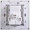Ổ cắm 3 chấu đa tiêu chuẩn và ổ cắm 2 chấu vuông trắng Simon 701080