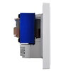 Ổ cắm dao cạo râu lắp đế chuẩn hình vuông màu trắng Simon i7 70E651