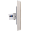 Ổ cắm điện thoại đôi mặt vuông cao cấp champagne Simon i7 705224-46