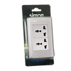 Bộ ổ cắm đôi đa tiêu chuẩn 10A 250V Simon Series 52 52801