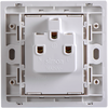 Ổ cắm đơn tiêu chuẩn Âu - Mỹ đế vuông 16A màu Xám  Simon i7 701087-61