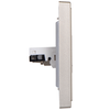 Ổ cắm Tivi và điện thoại mặt đế vuông màu Sâm banh Simon i7 705301-46