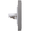 Module ổ cắm TV và dữ liệu mạng Cat.5e đế vuông Xám Simon i7 705302-61