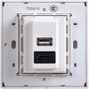 Module Ổ cắm USB và HDMI chuẩn vuông màu trắng Simon Series i7 700494