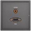 Ổ cắm VGA và tai nghe 3.5 mặt vuông màu Xám Simon i7 700495-61