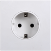 Ổ cắm đơn 2 chấu kiểu Schuko F có nối đất Simon Series S6 581687