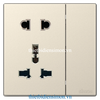 Bộ ổ 2 chấu + ổ đa năng + công tắc vuông sâm panh Simon S6 581080-46