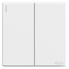 Bộ công tắc đôi trung gian 16A chuẩn vuông màu trắng Simon S6 581046