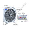 Quạt hộp tản cơ TICO HB300c màu kem xám