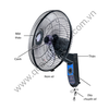 Quạt treo TICO TM-B400 màu xám đậm
