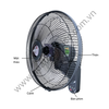Quạt treo điều khiển cao cấp TICO TĐK màu xám