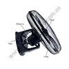 Quạt đảo trần điều khiển cánh đen ĐKB500