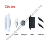 Quạt thông gió TICO Luxury cao cấp HA15TC6