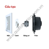 Quạt thông gió âm trần hút thẳng TICO TC20AV5