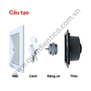 Quạt thông gió âm trần hút thẳng TICO TC30AV5