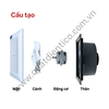 Quạt thông gió hút thẳng TICO Luxury cao cấp HA25TC5