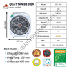 Quạt hộp tản chuyển hướng điện TICO HB300 màu kem xám