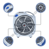 Quạt hộp tản cơ TICO HB300c màu kem xám