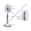 Quạt cây cao cấp điều khiển TICO HK-TC66 màu kem