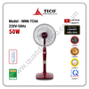 Quạt cây đứng Mini điều khiển  mnk-tc66 màu đỏ đun – TICO