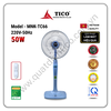 Quạt cây đứng Mini điều khiển  mnk-tc66 màu xanh dương – TICO