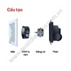 Quạt thông gió âm trần hút ngang TICO TC20AV4 cấu tạo quạt