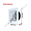 Quạt thông gió âm trần hút thẳng TICO TC15AV5 ảnh kích thước