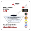 Quạt thông gió âm trần hút thẳng TICO TC60AV5 ảnh chính