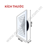 Quạt thông gió âm trần hút thẳng TICO TC60AV5 ảnh góc nghiêng