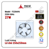 Quạt thông gió gắn tường TICO TC20AV6 mặt lưới vuông