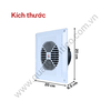 Quạt thông gió TICO TC14AV6 ảnh kích thước