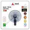 Quạt treo điều khiển remote TICO model TĐK-B5 màu ghi đậm