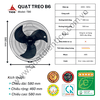 Quạt treo TICO TB6 màu đen