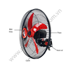 Quạt treo công nghiệp TICO TCN-B500 ảnh chú thích