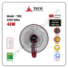 Quạt treo tường điều khiển TICO TĐK màu đỏ đun