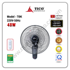 Quạt treo tường điều khiển TICO TĐK màu xám